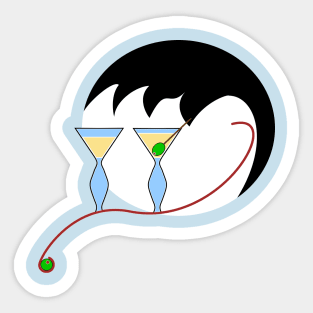 Cocktail Face Sticker